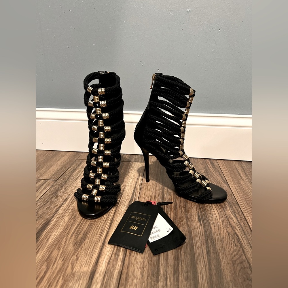 Balmain X H&M Rope Heels